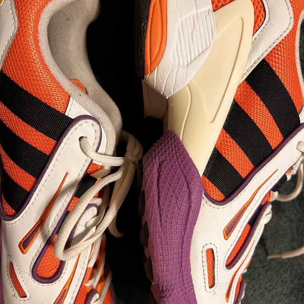 adidas Orange and Purple Athletic Shoes